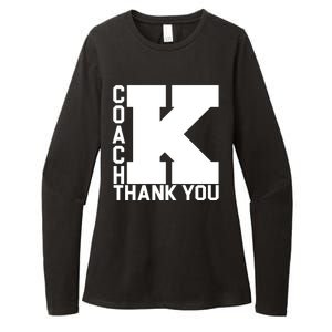 Coach K Thank You Womens CVC Long Sleeve Shirt