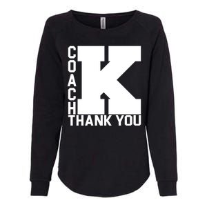 Coach K Thank You Womens California Wash Sweatshirt