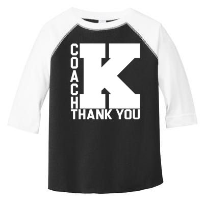 Coach K Thank You Toddler Fine Jersey T-Shirt