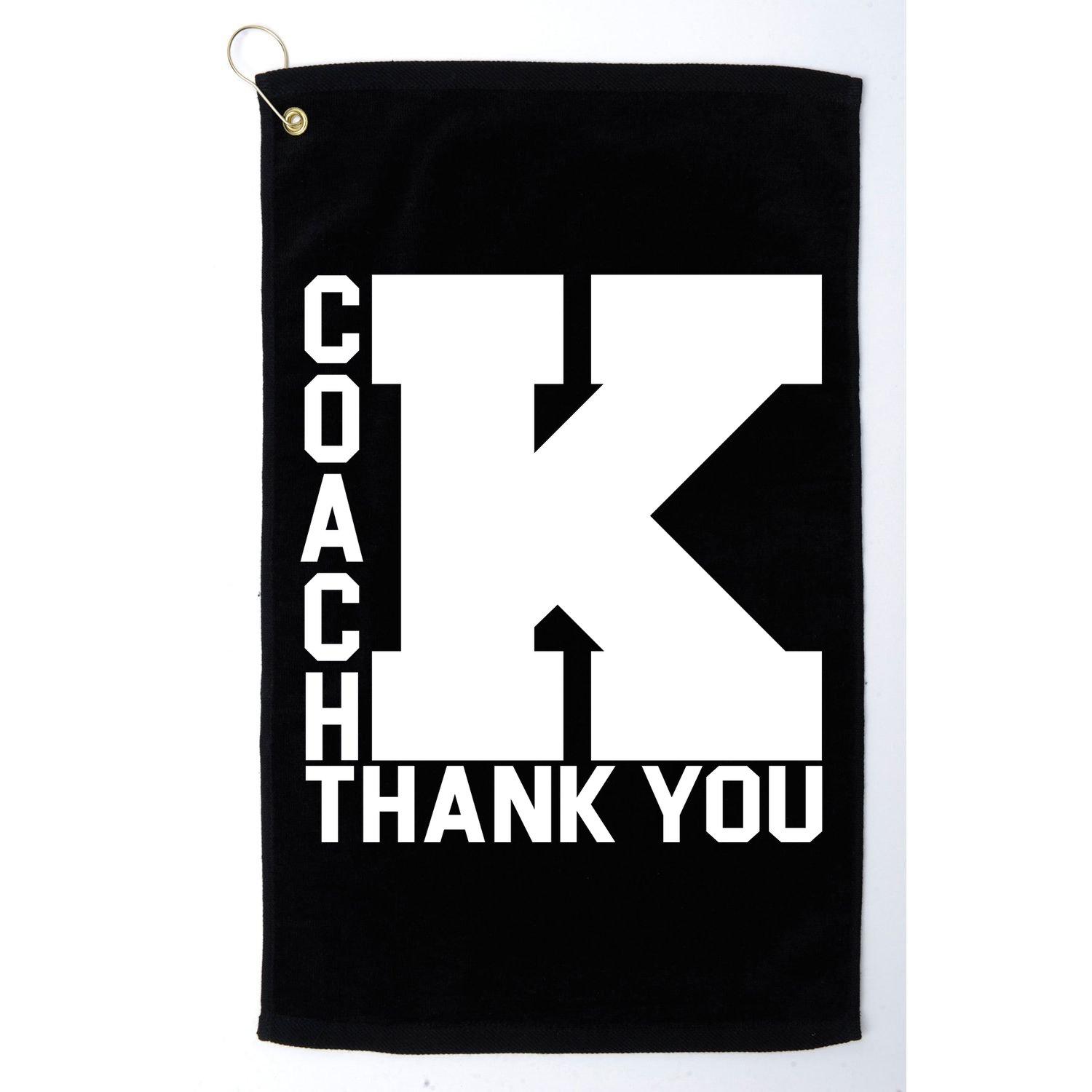 Coach K Thank You Golf Towel