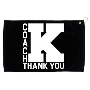 Coach K Thank You Grommeted Golf Towel