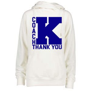 Coach K Thank You Womens Funnel Neck Pullover Hood