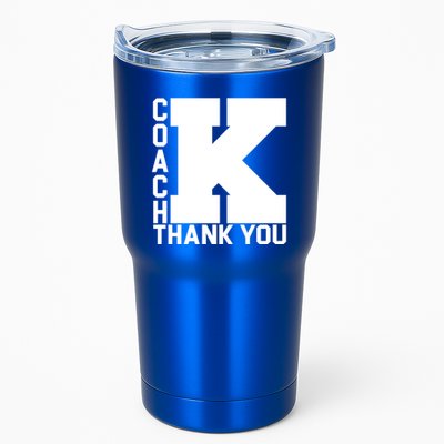 Coach K Thank You Tumbler