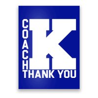 Coach K Thank You Poster