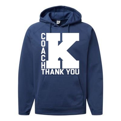 Coach K Thank You Performance Fleece Hoodie