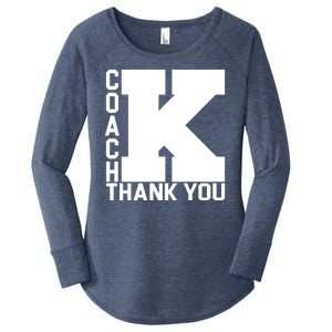 Coach K Thank You Women's Perfect Tri Tunic Long Sleeve Shirt