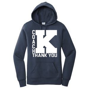 Coach K Thank You Women's Pullover Hoodie