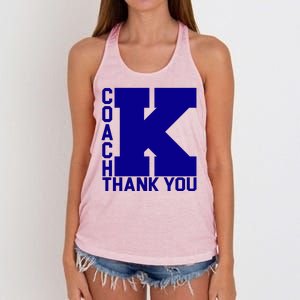 Coach K Thank You Women's Knotted Racerback Tank