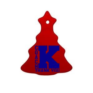 Coach K Thank You Ceramic Tree Ornament