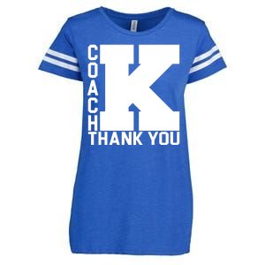 Coach K Thank You Enza Ladies Jersey Football T-Shirt