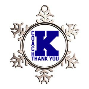 Coach K Thank You Metallic Star Ornament