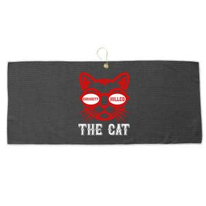 Curiosity Killed The Cat Large Microfiber Waffle Golf Towel