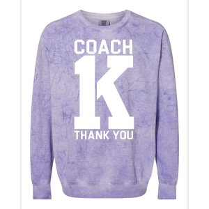 Coach K Thank You College Colorblast Crewneck Sweatshirt