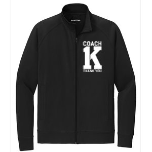 Coach K Thank You College Stretch Full-Zip Cadet Jacket