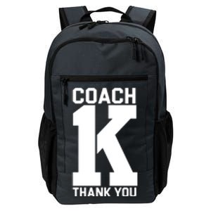 Coach K Thank You College Daily Commute Backpack