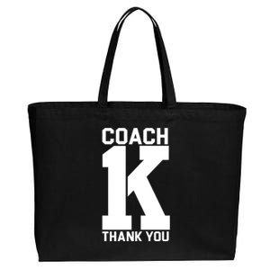 Coach K Thank You College Cotton Canvas Jumbo Tote