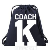 Coach K Thank You College Drawstring Bag