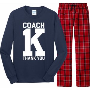 Coach K Thank You College Long Sleeve Pajama Set