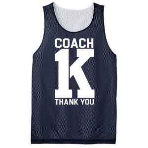 Coach K Thank You College Mesh Reversible Basketball Jersey Tank