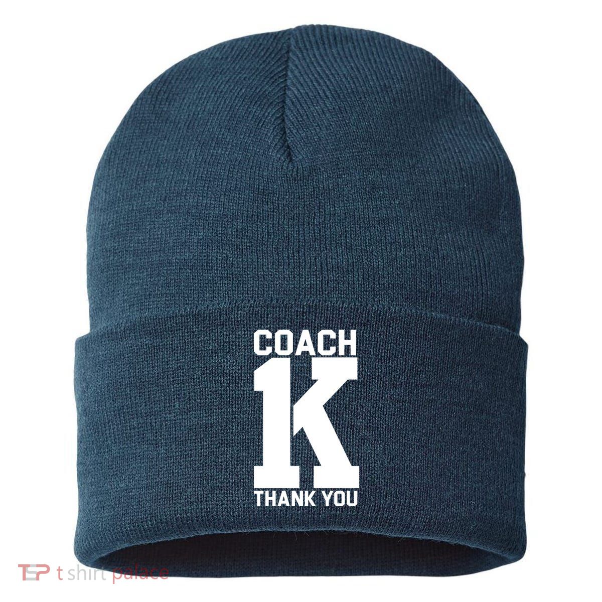 Coach K Thank You College Sustainable Knit Beanie