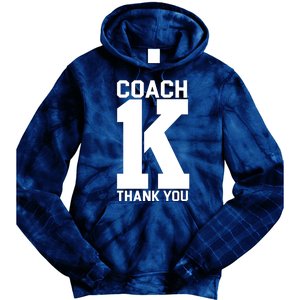 Coach K Thank You College Tie Dye Hoodie