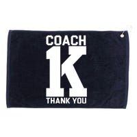 Coach K Thank You College Grommeted Golf Towel