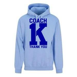 Coach K Thank You College Unisex Surf Hoodie