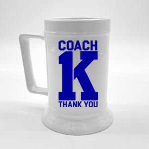 Coach K Thank You College Beer Stein