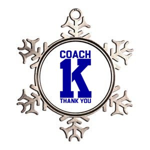 Coach K Thank You College Metallic Star Ornament