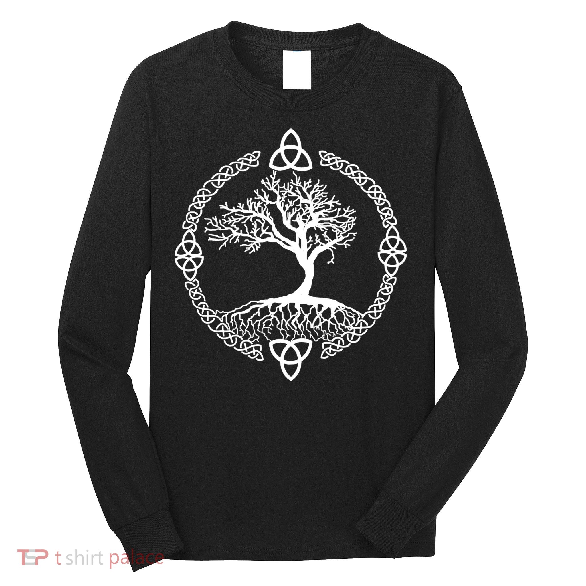 Celtic Knot Tree of Life Yggdrasill Long Sleeve Shirt