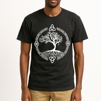 Celtic Knot Tree of Life Yggdrasill Tall T-Shirt