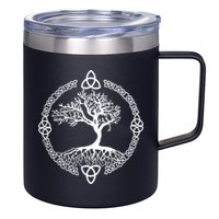 Celtic Knot Tree of Life Yggdrasill 12oz Stainless Steel Coffee Mug