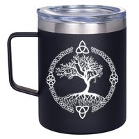 Celtic Knot Tree of Life Yggdrasill 12oz Stainless Steel Coffee Mug