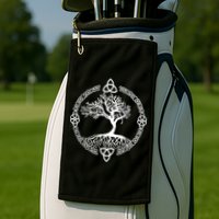 Celtic Knot Tree of Life Yggdrasill Golf Towel