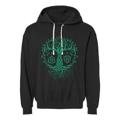 Celtic Knot Tree Of Life  Tree Of Life Viking Garment-Dyed Fleece Hoodie