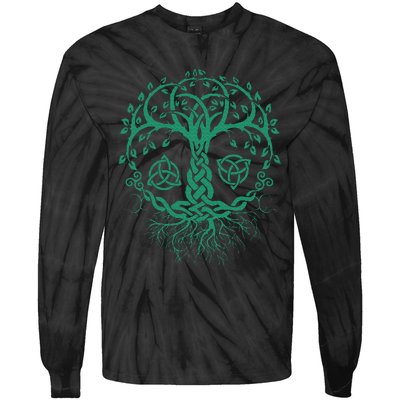 Celtic Knot Tree Of Life  Tree Of Life Viking Tie-Dye Long Sleeve Shirt