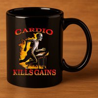 Cardio Kills The Gains Tank Top 11oz C Handle Ceramic Mug