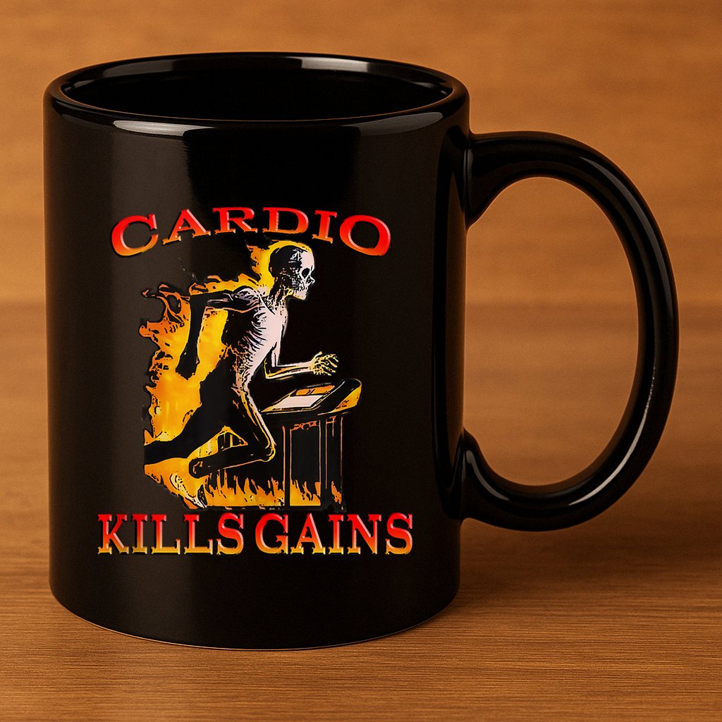 Cardio Kills The Gains Tank Top 11oz C Handle Ceramic Mug