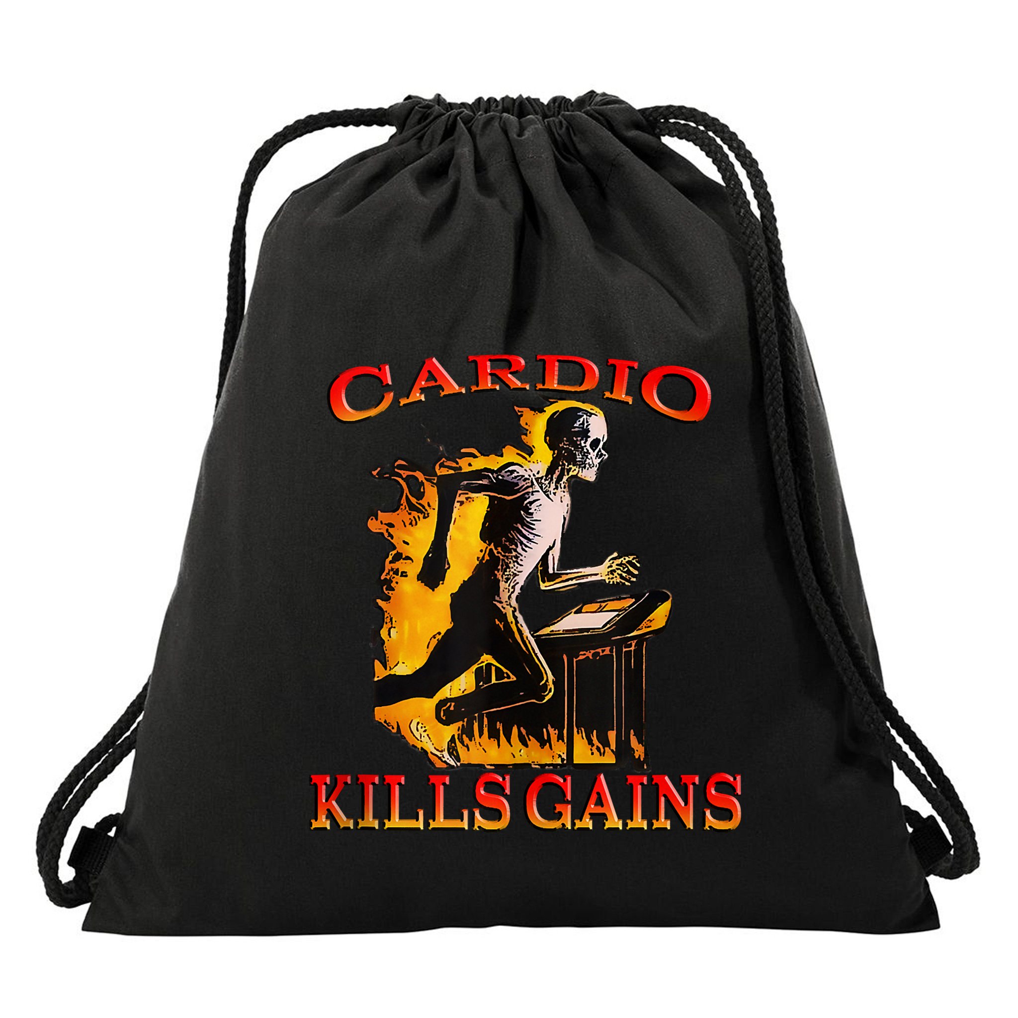Cardio Kills The Gains Tank Top Drawstring Bag