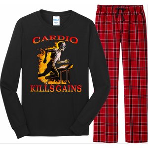 Cardio Kills The Gains Tank Top Long Sleeve Pajama Set