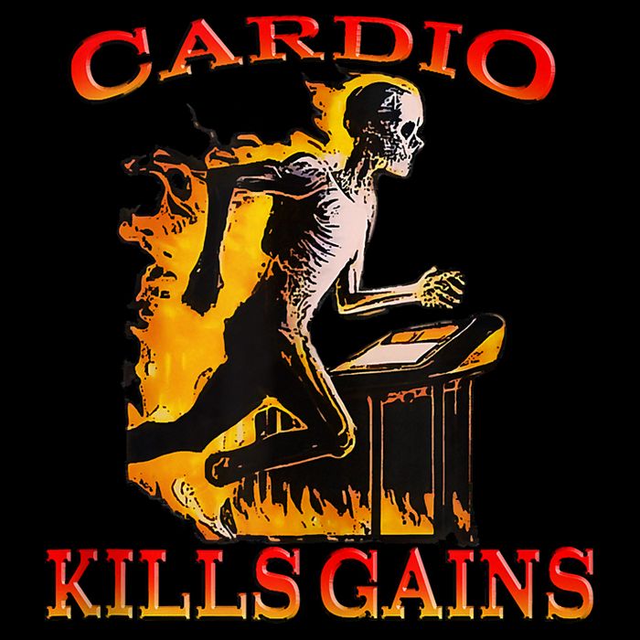 Cardio Kills The Gains Tank Top Flat Bill Trucker Hat