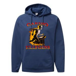 Cardio Kills The Gains Tank Top Performance Fleece Hoodie