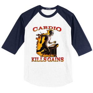 Cardio Kills The Gains Tank Top Baseball Sleeve Shirt