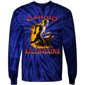 Cardio Kills The Gains Tank Top Tie-Dye Long Sleeve Shirt