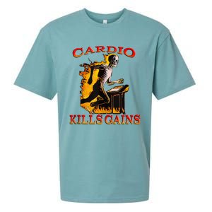 Cardio Kills The Gains Tank Top Sueded Cloud Jersey T-Shirt