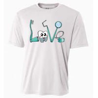 Cute Kawaii Teeth Dentist Dental Hygienist Orthodontics Gift Cooling Performance Crew T-Shirt