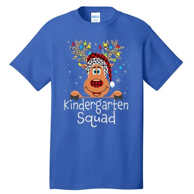 Christmas Kindergarten Teacher Squad Reindeer Teacher Tall T-Shirt