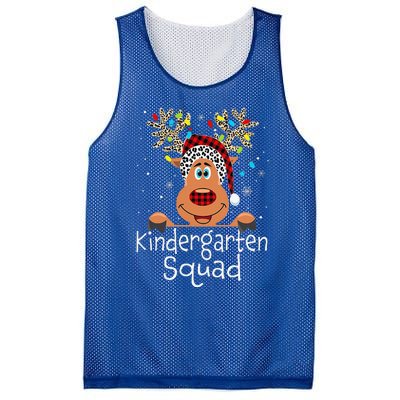 Christmas Kindergarten Teacher Squad Reindeer Teacher Mesh Reversible Basketball Jersey Tank