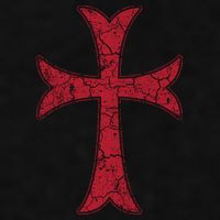 Crusader Knights Templer Cross Ladies PosiCharge Tri-Blend Wicking Tank