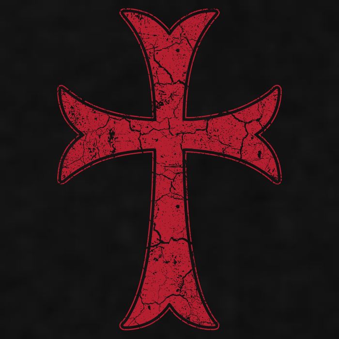 Crusader Knights Templer Cross Ladies PosiCharge Tri-Blend Wicking Tank